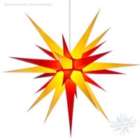 gelb-rote Herrnhuter Innensterne - alle Größen