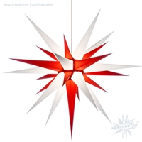 weiß-rote Herrnhuter Innensterne - alle Größen