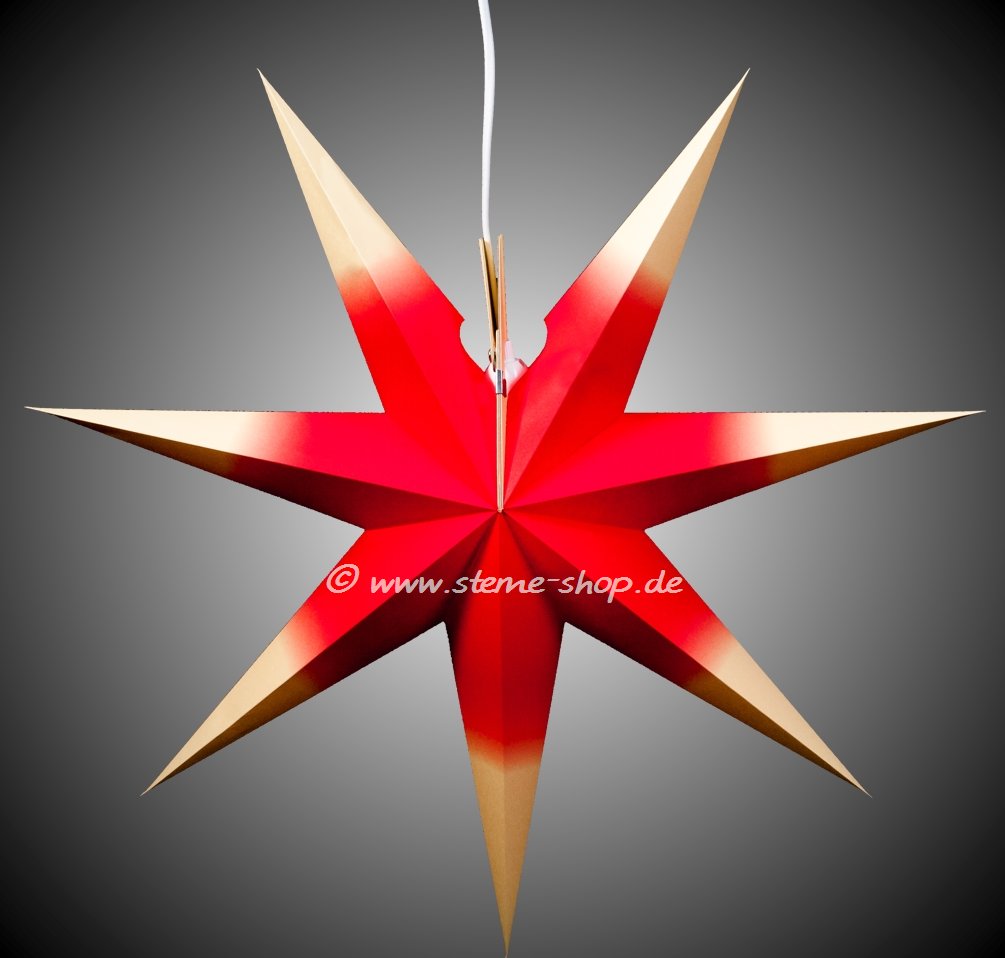 Artikel Bild: Erzgebirgischer Fensterstern rot-gelb groß - ohne Beleuchtung