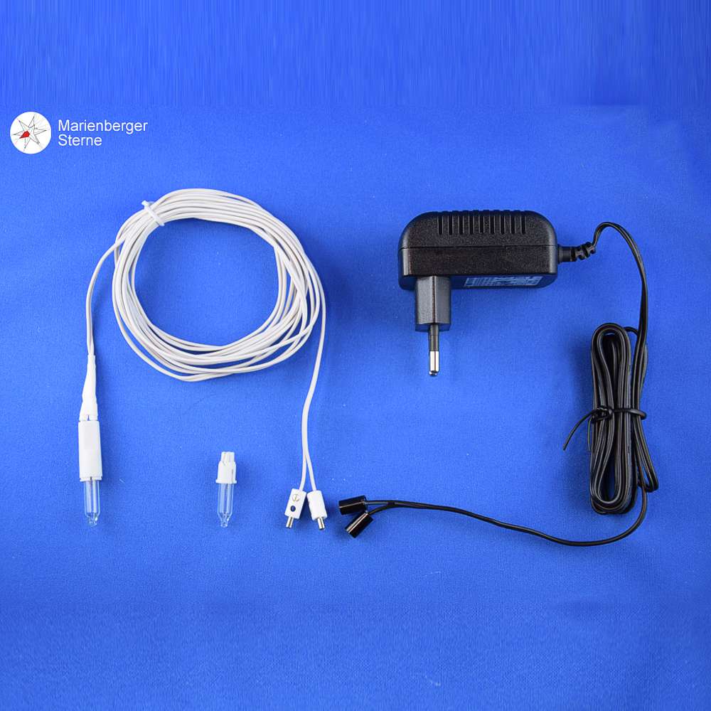 Artikel Bild: Beleuchtungset für 1 Marienberger Stern - 240 Volt