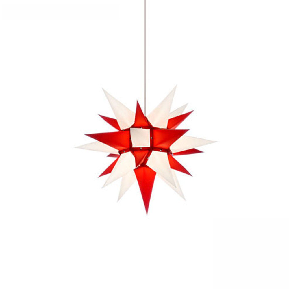 Artikel Bild: Herrnhuter Stern - Innenstern aus Papier 40 cm - weiß/rot