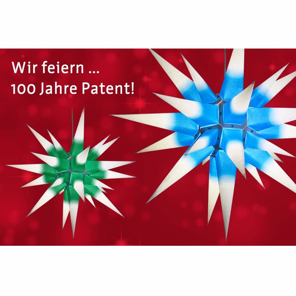 Artikel Bild: Herrnhuter Stern - Innenstern aus Papier 60 cm - weiß/Kern blau