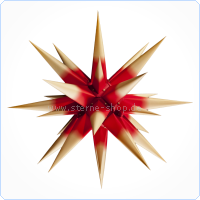 Artikel-Bild-GESCHENKSET - Herrnhuter Innenstern 60 cm - gelb/Kern rot mit LED-Anschlusskabel 