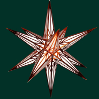 Artikel-Bild-Haßlauer Weihnachtsstern weiß mit kupfer - für Außen 75 cm