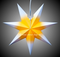 Artikel-Bild-Erzgebirgischer Fensterstern gelb-weiß, klein - ohne Beleuchtung