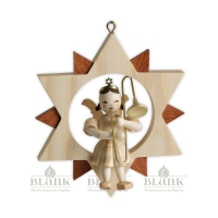 Artikel-Bild-Engel im Stern mit Zugposaune - natur