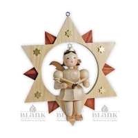 Artikel-Bild-großer Engel im Stern als Sänger - natur