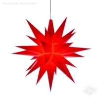 Artikel-Bild-Ministern mit LED - rot - Herrnhuter Stern 13 cm