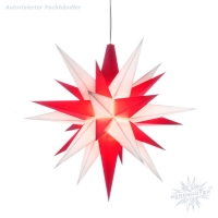Artikel-Bild-Ministern mit LED - weiß/rot - Herrnhuter Stern 13 cm