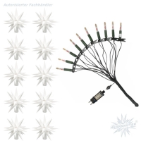 Artikel-Bild-LED Sternenkette - weiß - 10er Kette Herrnhuter Sterne