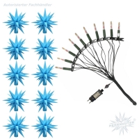 Artikel-Bild-LED Sternenkette - blau - 10er Kette Herrnhuter Sterne