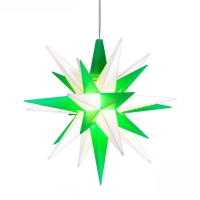 Artikel-Bild-Außenstern 40 cm - weiß/grün - Herrnhuter Stern aus Kunststoff