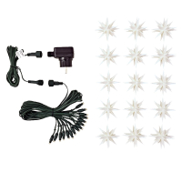 Artikel-Bild-Miniatur-Sternenkette - weiß - 15 Sterne - 8 cm Herrnhuter Sterne