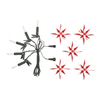 Artikel-Bild-Sternenkette - Kurzkette/Erweiterung 5 Sterne - 13 cm Herrnhuter Sterne